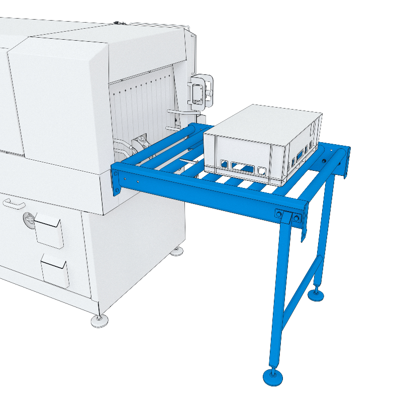 Crate washer Input and output table