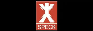 Speck pomp logo voor industriële reiniging